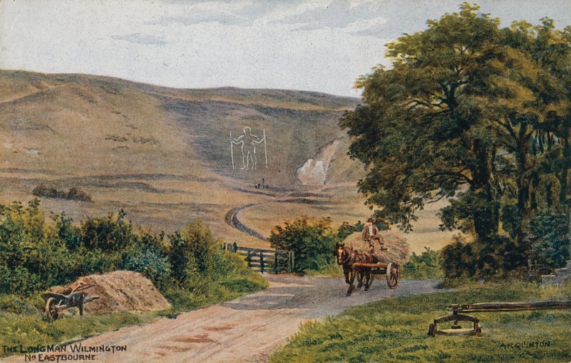 The Long Man, Wilmington, Eastbourne by Alfred Robert Quinton