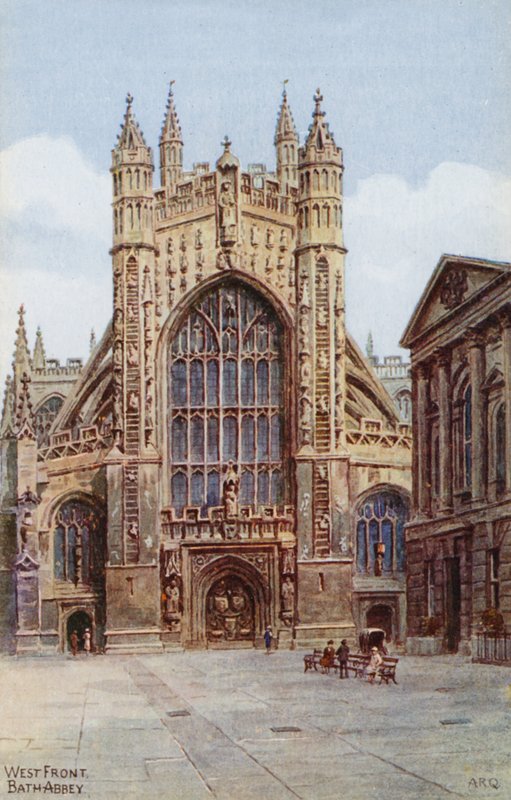West Front, Bath Abbey by Alfred Robert Quinton