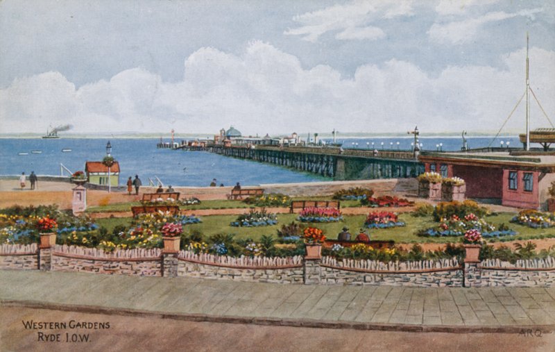 Western Gardens, Ryde IOW by Alfred Robert Quinton