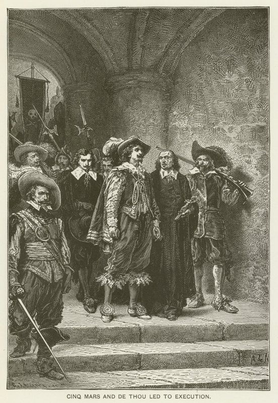 Cinq Mars and De Thou Led to Execution by Alfred de Vigny
