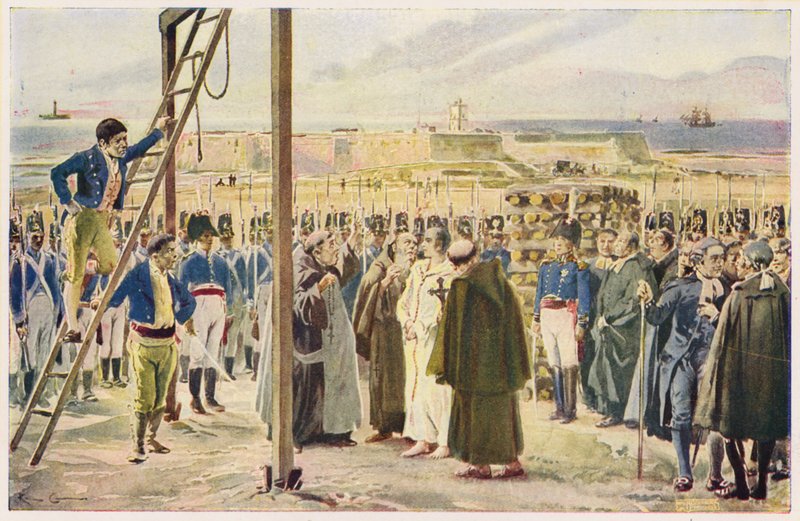 Execution of Gomes Freire Andrade, Portugal by Alfredo Roque Gameiro