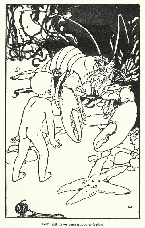 Illustration for The Water-Babies by Charles Kingsley by Alice Bolingbroke (after) Woodward