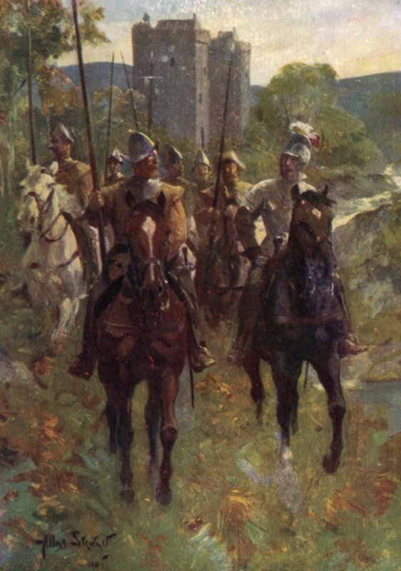 Border Reivers Setting out on a Cattle Raid by Allan (after) Stewart