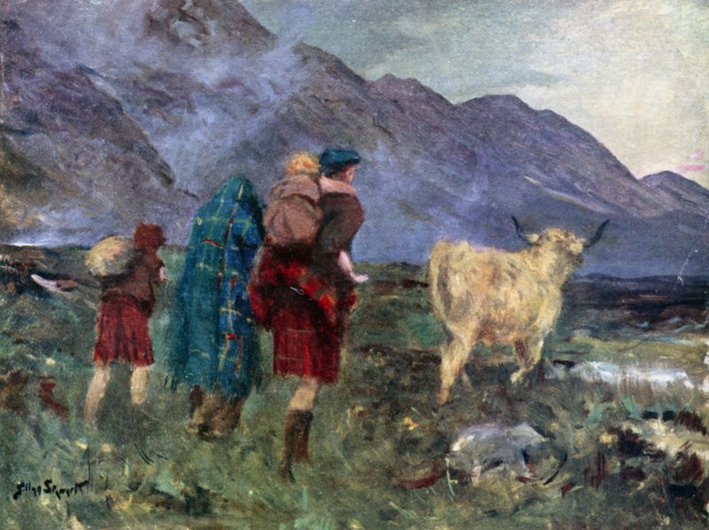 I Undid the Cow and We Began Our Toilsome Journey by Allan (after) Stewart