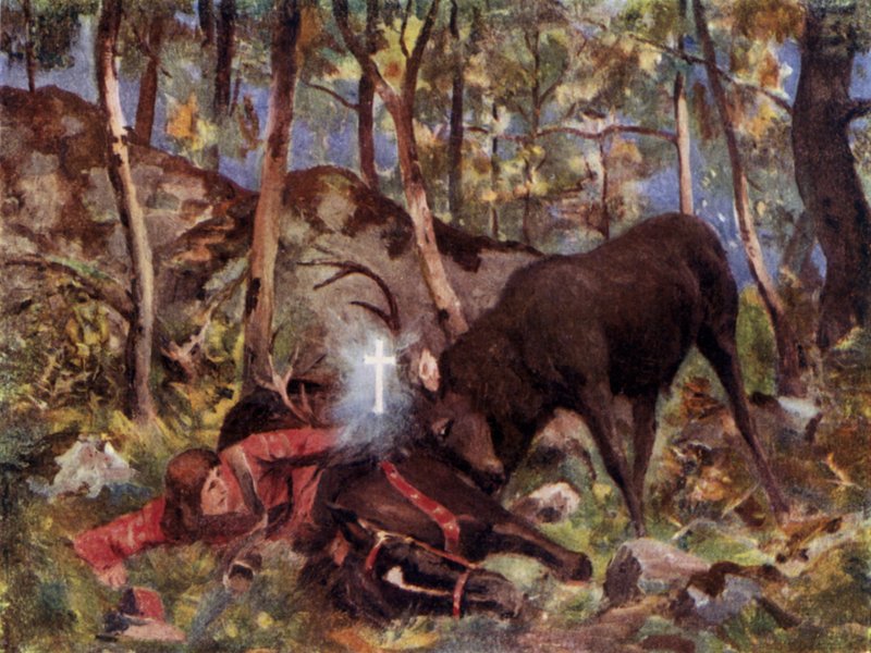 St David and the Holy Grail by Allan (after) Stewart