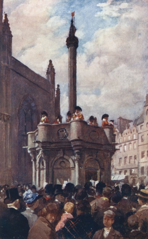A Royal Proclamation from the Mercat Cross by Allan Stewart