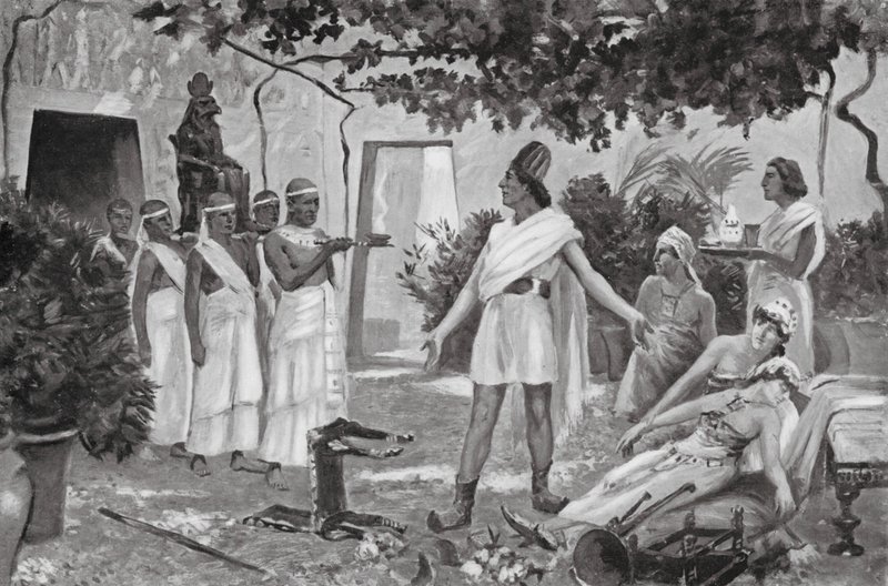 Cure of the Hittite Princess who was possessed by a Devil by Allan Stewart