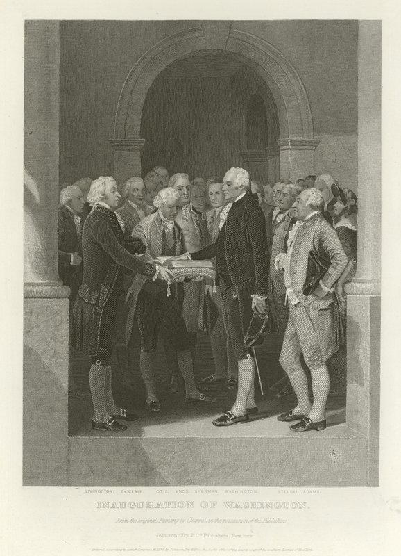 The Inauguration of Washington by Alonzo Chappel