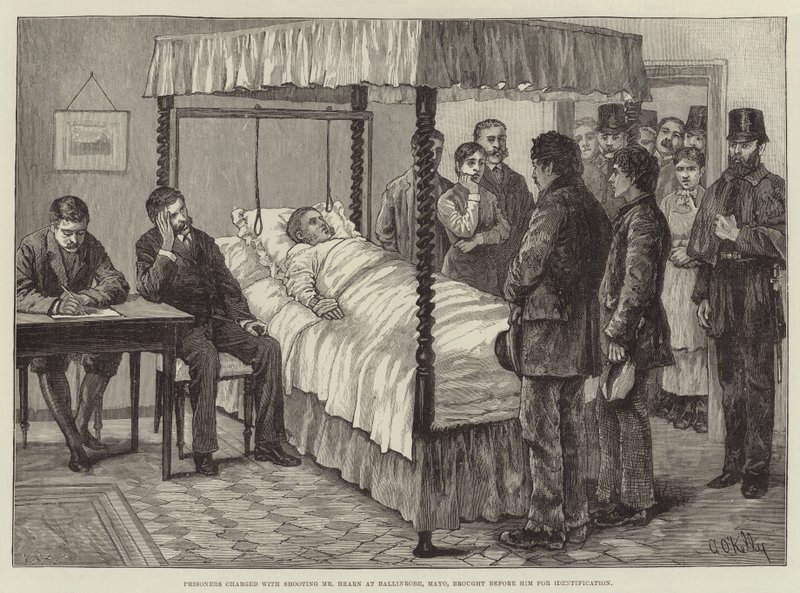 Prisoners Charged with Shooting Mr Hearn at Ballinrobe, Mayo, Brought Before Him for Identification by Aloysius O