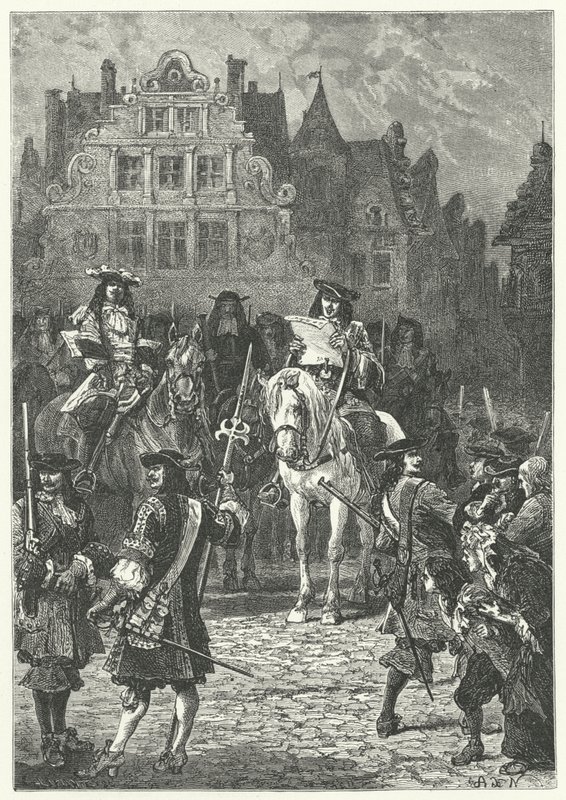 Proclamation of the Revocation of the Edict of Nantes by Louis XIV by Alphonse Marie de after Neuville
