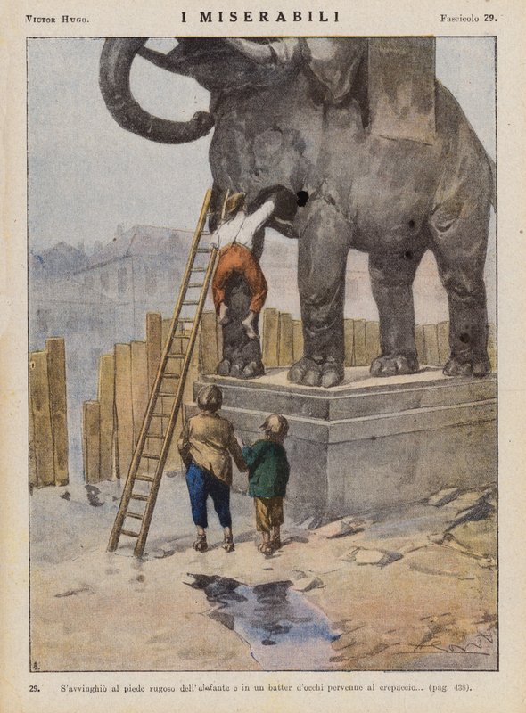 Illustration for Les Miserables by Victor Hugo by Ambrogio Lombardi