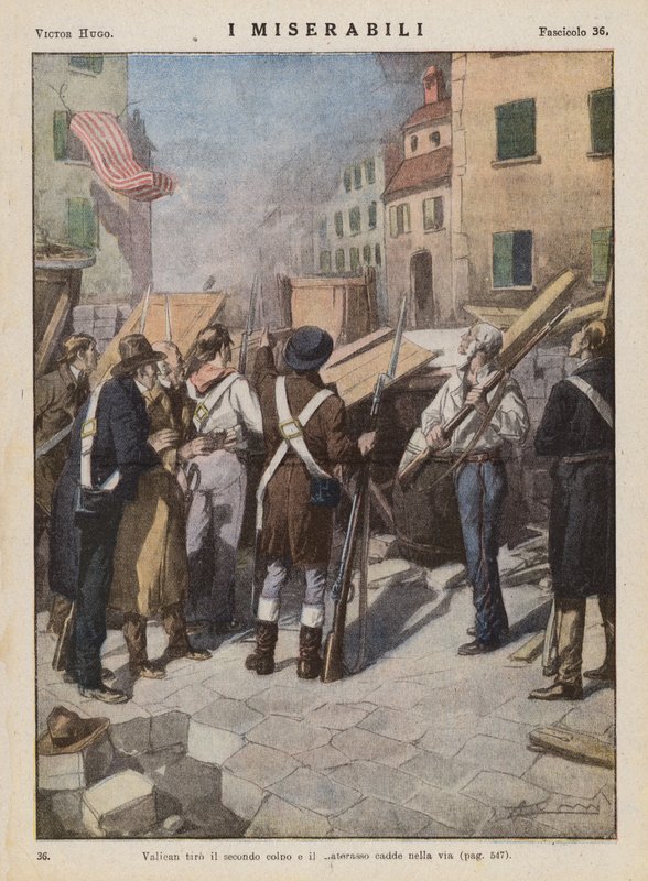 Illustration for Les Miserables by Victor Hugo by Ambrogio Lombardi