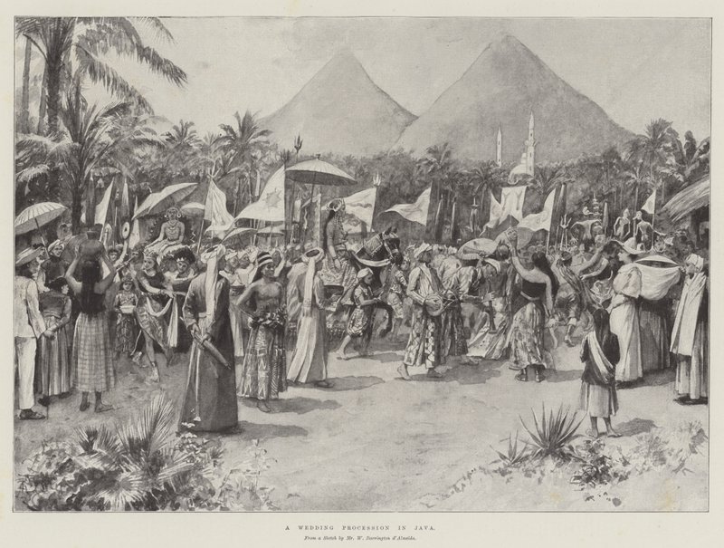 A Wedding Procession in Java by Amedee Forestier