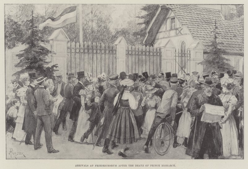 Arrivals at Friedrichsruh after the Death of Prince Bismarck by Amedee Forestier