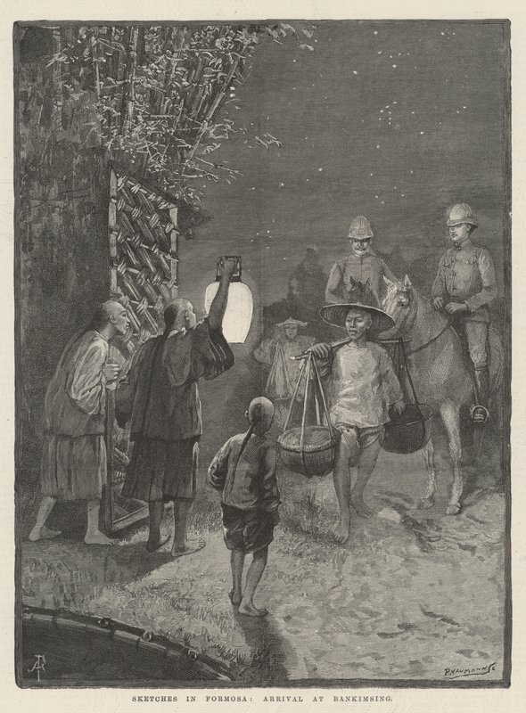 Sketches in Formosa, Arrival at Bankimsing by Amedee Forestier