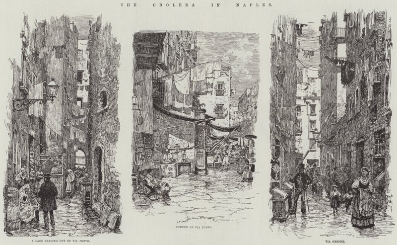The Cholera in Naples by Amedee Forestier