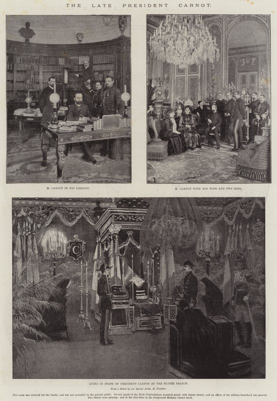 The Late President Carnot by Amedee Forestier
