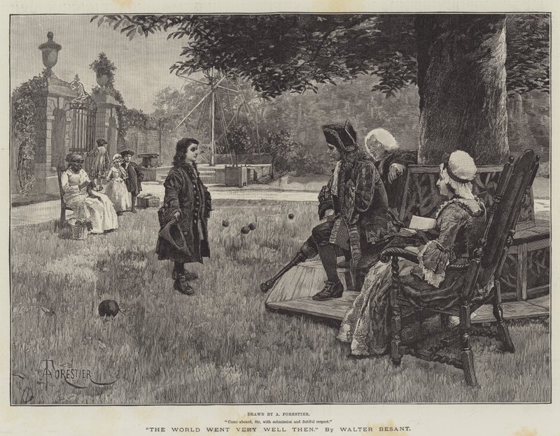 The World Went Very Well Then, by Walter Besant by Amedee Forestier