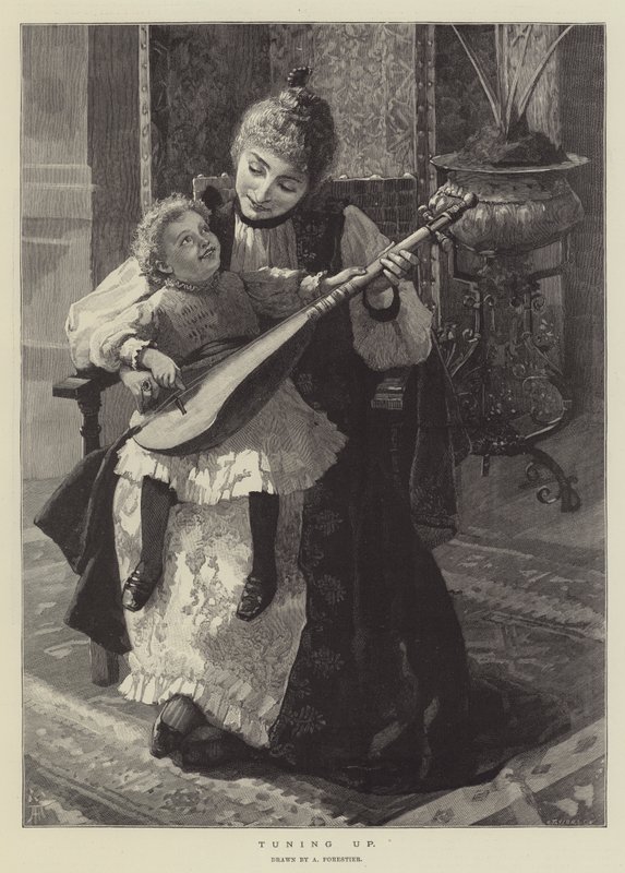 Tuning Up by Amedee Forestier