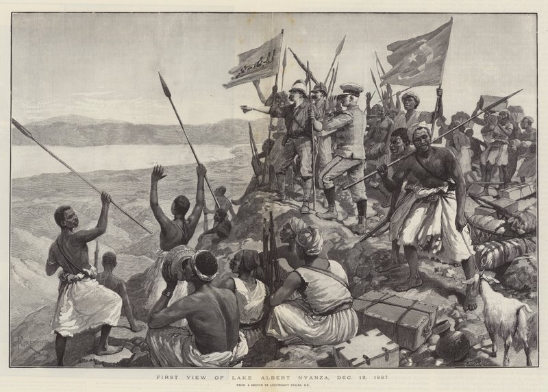 First View of Lake Albert Nyanza, 13 December 1887 by Amedee Forestier