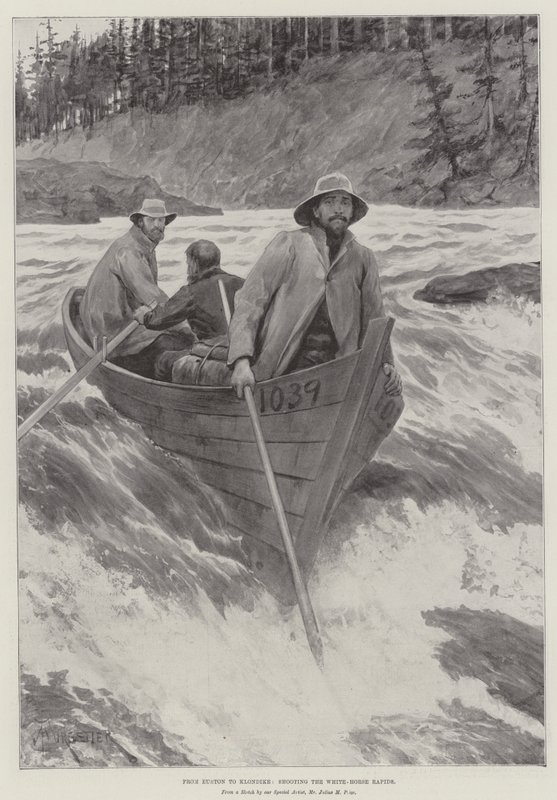 From Euston to Klondike, shooting the White-Horse Rapids by Amedee Forestier