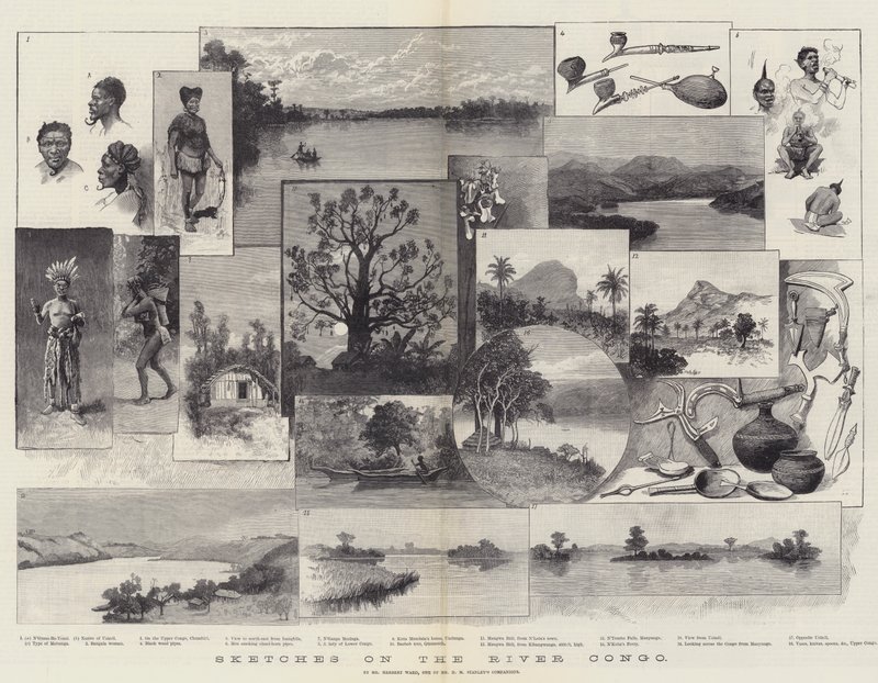 Sketches on the River Congo by Amedee Forestier