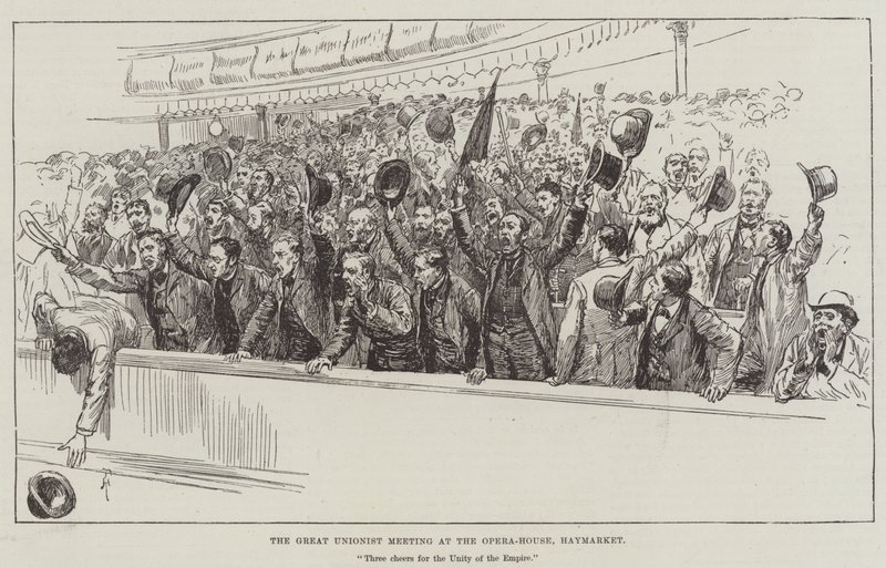 The Great Unionist Meeting at the Opera-House, Haymarket by Amedee Forestier