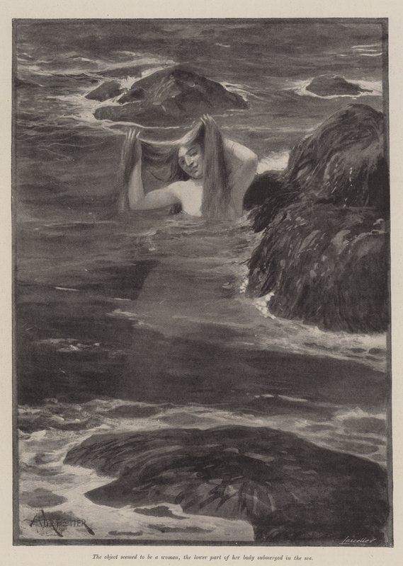 The Mermaid of Lighthouse Point, by Bret Harte by Amedee Forestier