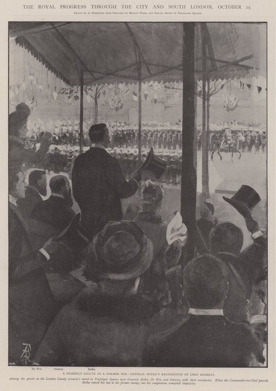 The Royal Progress through the City and South London, 25 October by Amedee Forestier