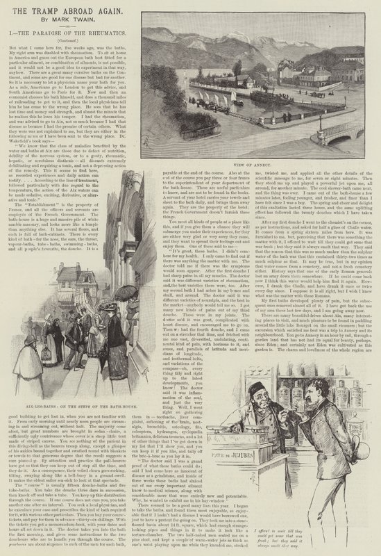 The Tramp Abroad Again, by Mark Twain by Amedee Forestier
