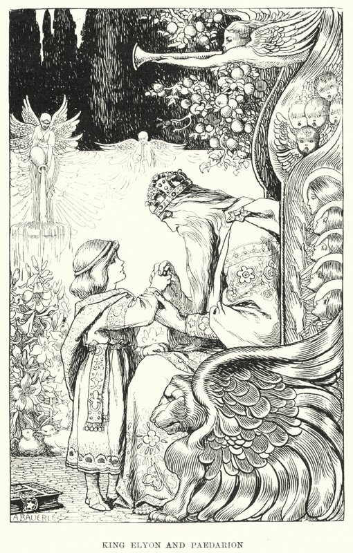 King Elyon and Paedarion by Amelia M. (attr.to) Bowerley or Bauerle