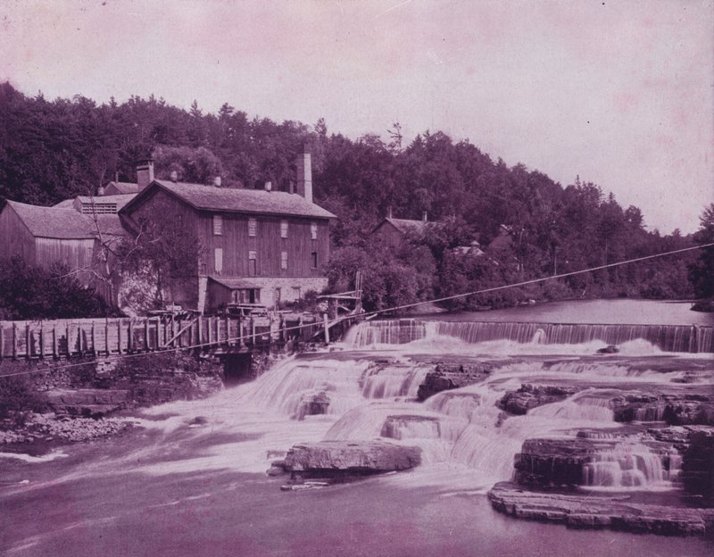 Ausable River, near the head of the Chasm by American Photographer (after)
