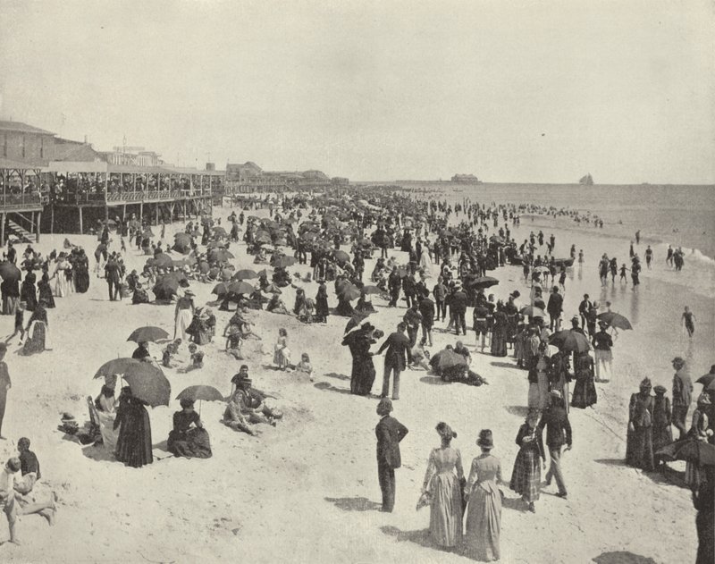 Beach at Atlantic City, New Jersey by American Photographer (after)