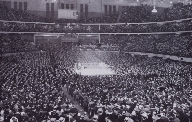 Chicago: Interior of Chicago Stadium during a Boxing Exhibition by American Photographer (after)
