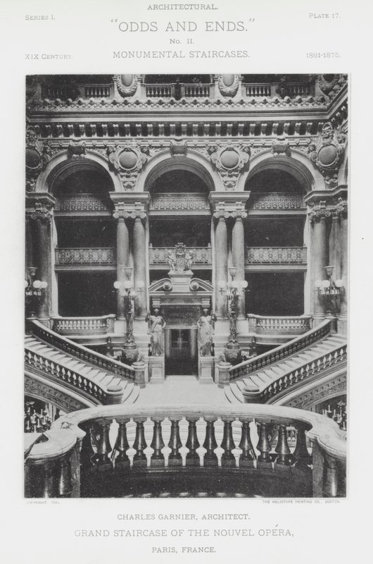 Grand Staircase of the Nouvel Opera, Paris, France by American Photographer (after)
