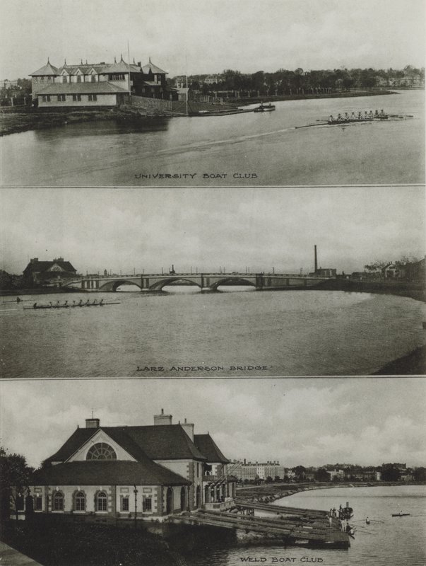 Harvard University: University Boat Club, Larz Anderson Bridge, Weld Boat Club by American Photographer (after)