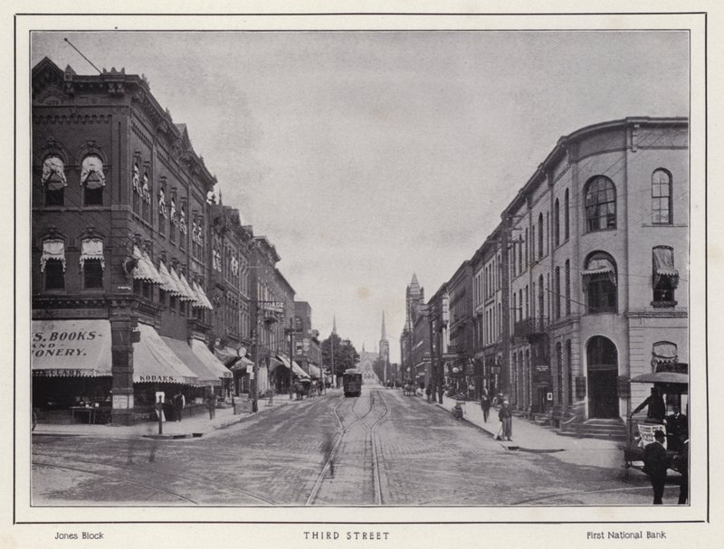 Jamestown, NY: Third Street by American Photographer (after)