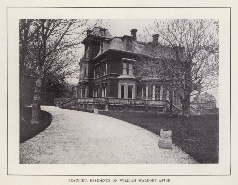 Newport, Rhode Island: Beaulieu, Residence of William Waldorf Astor by American Photographer (after)
