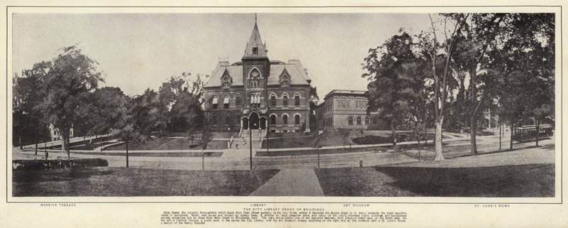 Springfield, Massachusetts: The City Library Group of Buildings by American Photographer (after)