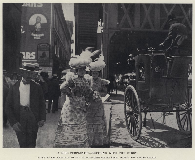 A Dire Perplexity, Settling with the Cabby by American Photographer