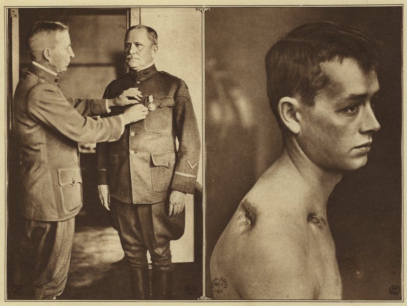 America in World War I: It Was Especially Fitting that Major General C H Martin Should Command the 90th Division in the Army of Occupation, as He Had Trained Its Splendid Reserve Officers at Leon Springs, Private Absalom Gunther, 43rd Company, 5th Marines by American Photographer