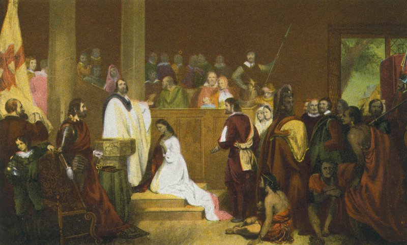 Baptism of Pocahontas, Jamestown, Virginia by American Photographer