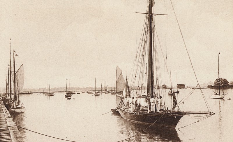 Buffalo Harbor, Showing Buffalo, Yacht Club, Buffalo, New York by American Photographer
