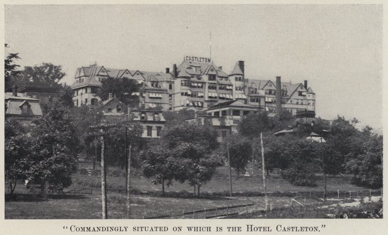Commandingly situated on which is the Hotel Castleton by American Photographer