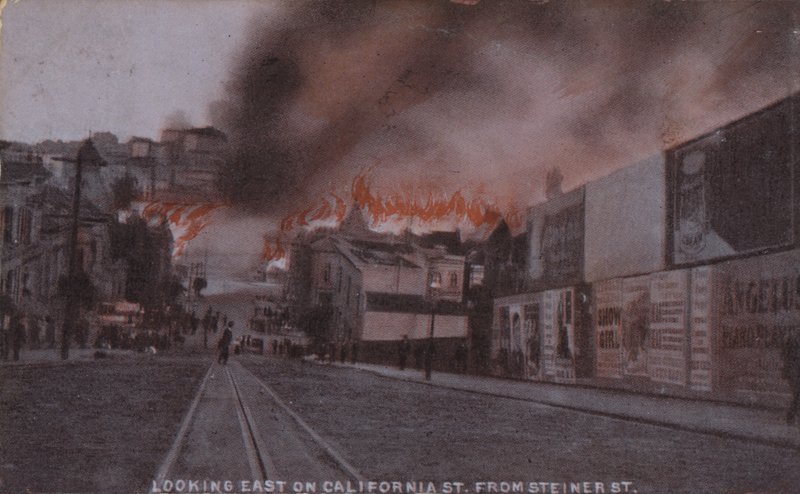 Fires Burning After the 1906 San Francisco Earthquake by American Photographer