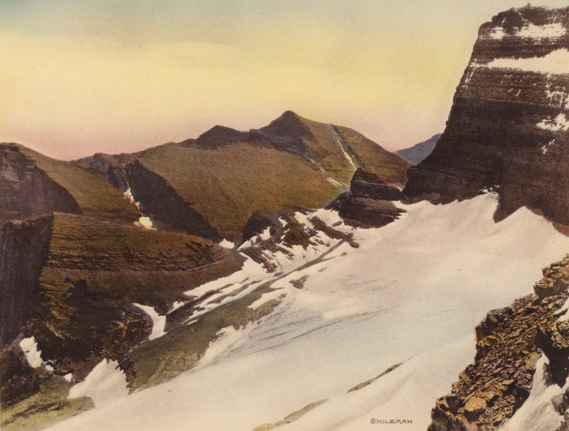Glacier National Park: Grinnell Glacier from the Garden Wall by American Photographer