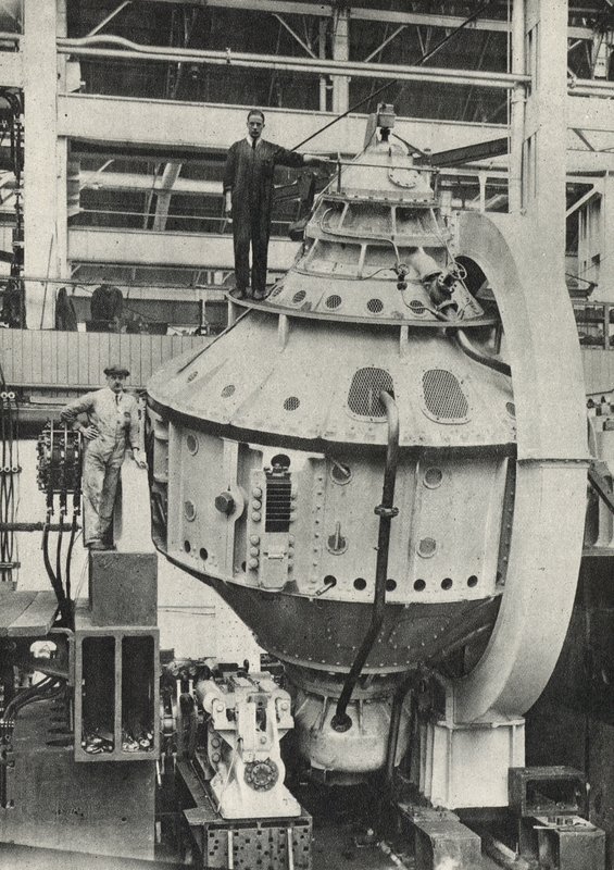 Gyro Stabiliser from the Italian Liner Conte di Savoia by American Photographer
