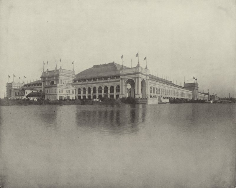 Manufactures Building from North End of Wooded Island by American Photographer