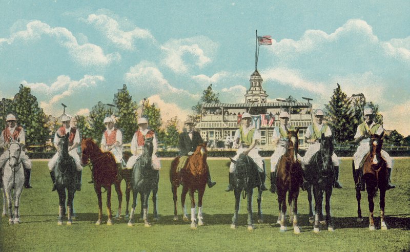 Miami, Florida, c 1925: Club House and Polo Field by American Photographer