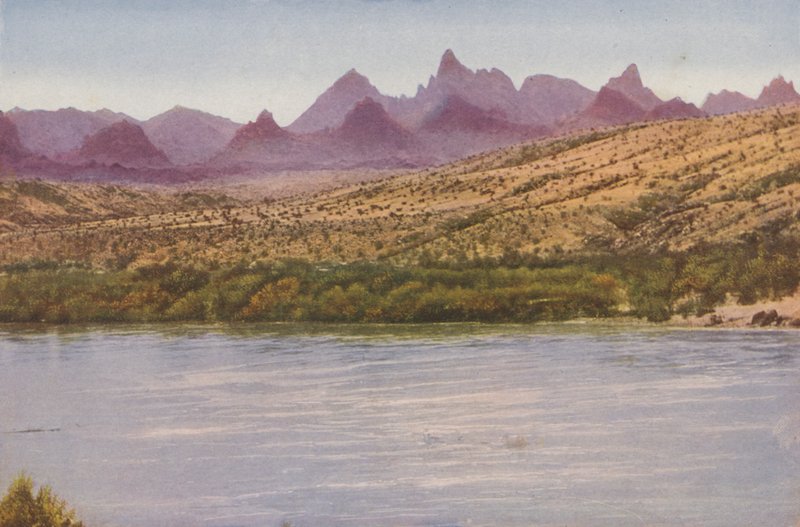 Needles Mountains and Colorado River, California by American Photographer